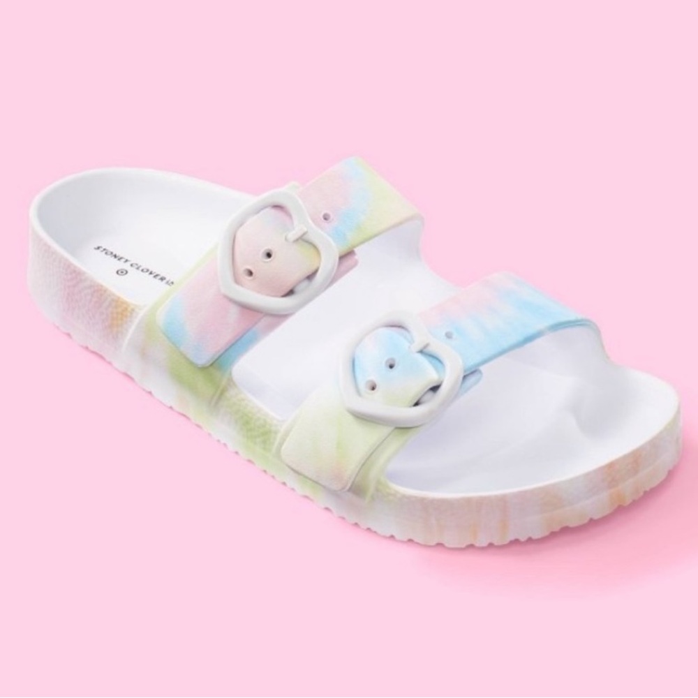 🌈 Stoney Clover Lane x Target Tie-Dye Slides – NWT 💕